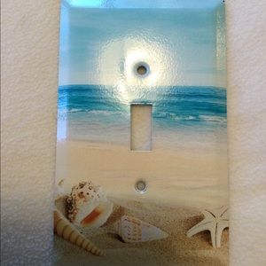 Art Plates Single Wall Switch— Beach Scene